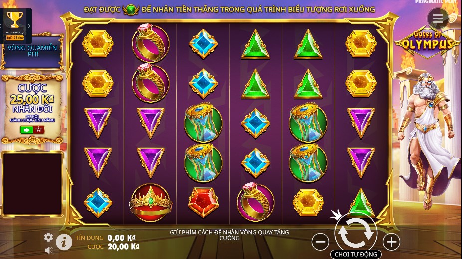 Tinh nang trong game Canh Cong Olympus W88