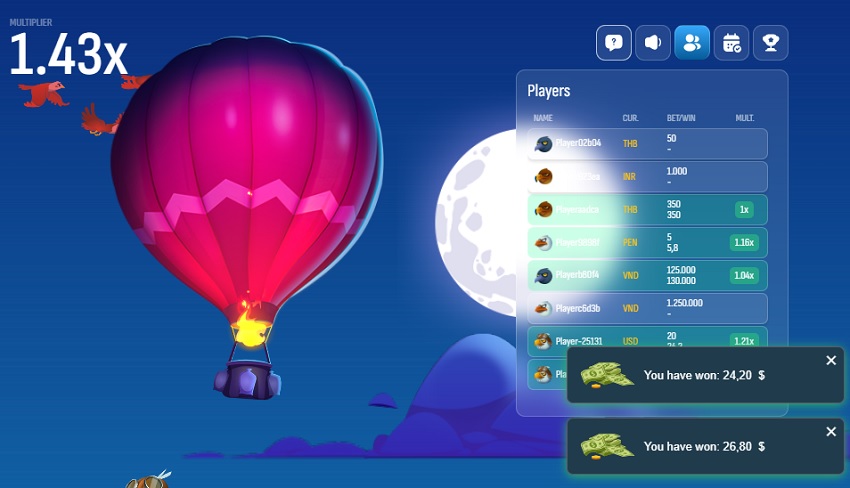 Hướng dẫn đặt cược game Fury Balloon W88 Cac buoc dat cuoc game Fury Balloon W88